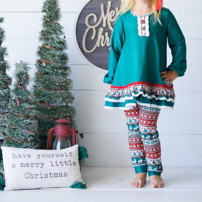 Girl 3pc Set {Fireside Fair Isle Lounge}