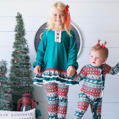 Girl 3pc Set {Fireside Fair Isle Lounge}