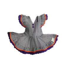Load image into Gallery viewer, Black Gingham Pinafore Set
