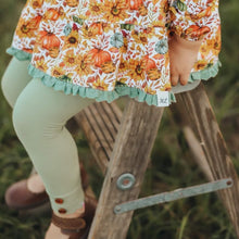 Load image into Gallery viewer, Sage green button leggings/shorties/bloomers
