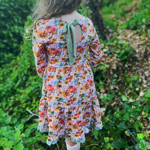 Pumpkin Floral Knit Tunic/Dress