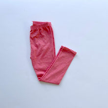 Load image into Gallery viewer, PINK LACE LEGGINGS (COORDINATES WITH THE NAVY FLORAL FALL TUNIC)- size 12 only
