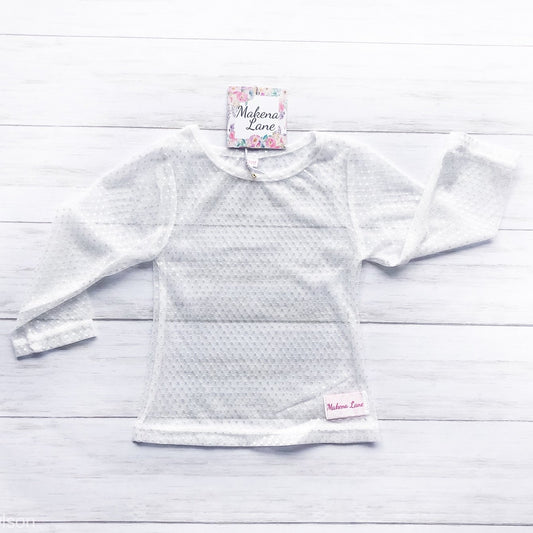 Swiss Dot Lace Shirt size 4