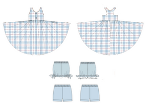 RWB Twirl Dress Set size 8