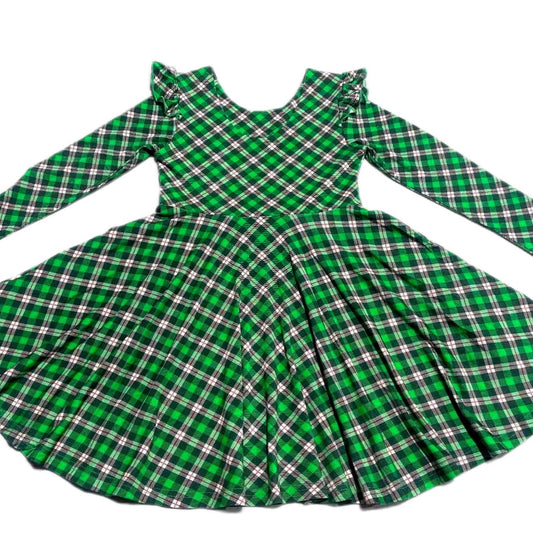 Green Plaid Bamboo twirl