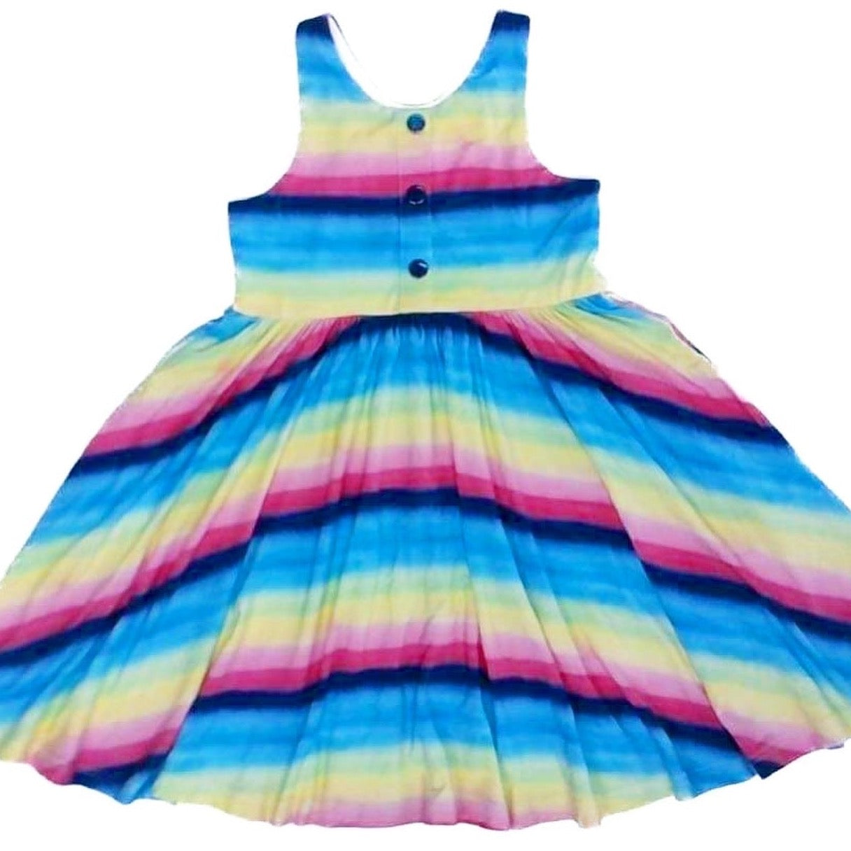Rainbow Paint Twirl Dress