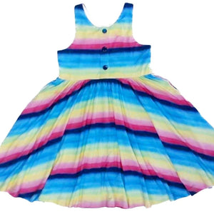 Rainbow Paint Twirl Dress