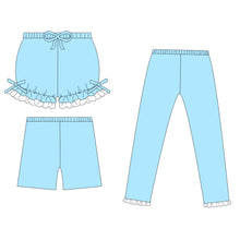 Load image into Gallery viewer, Mint Blue Candy Hearts Leggings/Bloomers/Shorties Presale