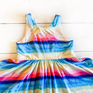 Rainbow Paint Twirl Dress