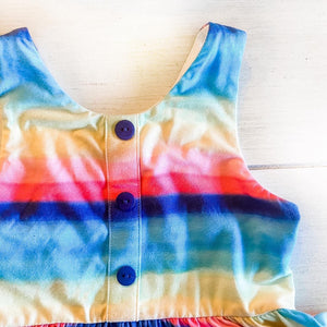 Rainbow Paint Twirl Dress