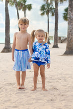 Load image into Gallery viewer, Striped Boys Swim Trunks ~Size 12 month ONLY~